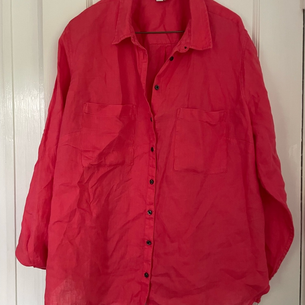 Boden long sleeve linen Button-Up Shirt